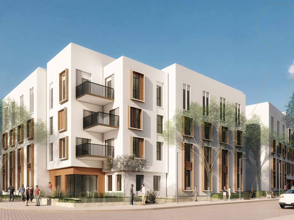Apartment frontage at the Amaala Staff Village