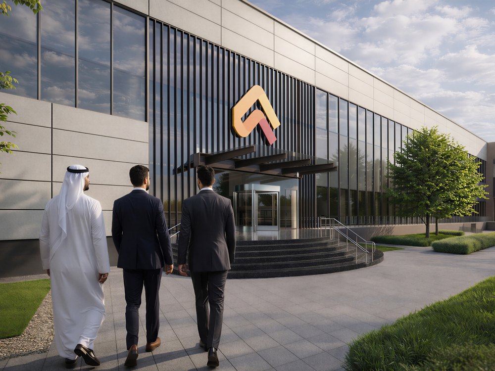 ASMO SPARK entrance and glazed office frontage