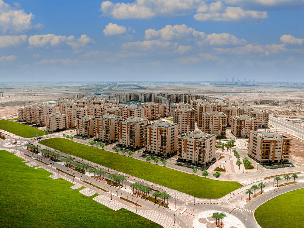 Aerial view of an Osool residential development